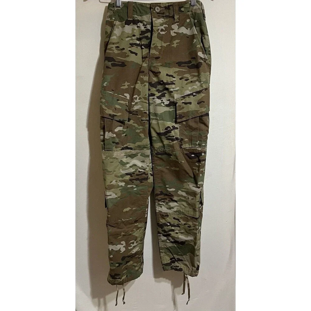 army Combat Uniform Hat  Pants hunting outdoor cargo Tactical Hiking Cosplay Z2